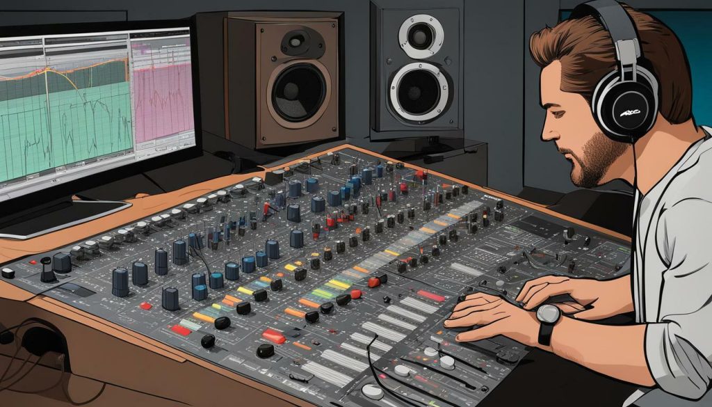 mixage audio et enregistrement studio